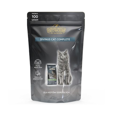 PRÓBKA DIVINUS CAT COMPLETE DLA KOTÓW DOROSŁYCH 100g PRÓBKA DIVINUS CAT COMPLETE DLA KOTÓW DOROSŁYCH 100g