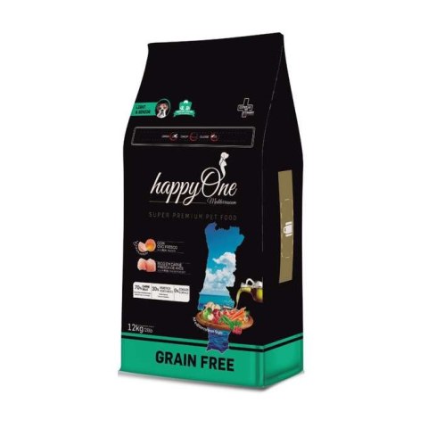 PRÓBKA happyOne Grain-Free Mediterraneum Light & Senior dla psich seniorów 60g PRÓBKA happyOne Grain-Free Mediterraneum Light & Senior dla psich seniorów 60g