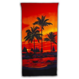 Ręcznik plażowy - zachód słońca