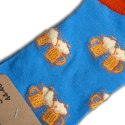 Skarpety męskie MIDINI 1 - wzór piwo - rozmiar 44-46