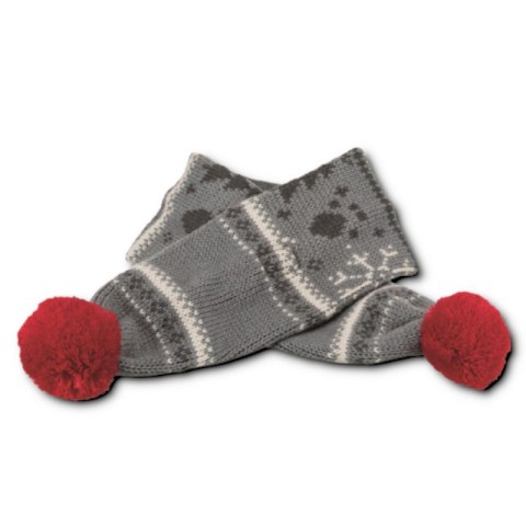 Szalik Xmas - 1 szt M szaro/biały Szalik Xmas - 1 szt M szaro/biały