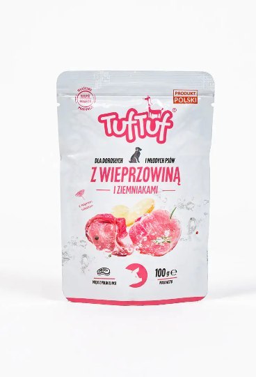 TUF TUF Saszetka wieprzowina z ziemniakami 100 g x 10szt. TUF TUF Saszetka wieprzowina z ziemniakami 100 g x 10szt.