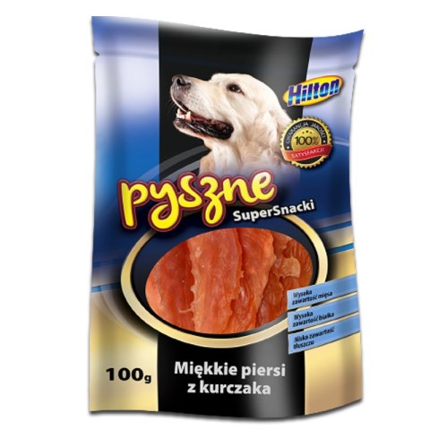 [W] HILTON MIĘKKIE PIERSI Z KURCZAKA 100G DLA PSA