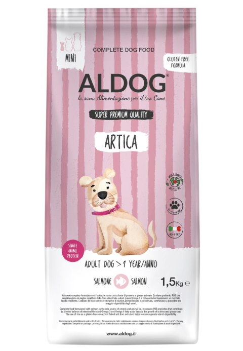 ALDOG Artica MINI karma monobiałkowa łosoś 1,5 KG