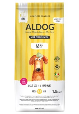 ALDOG Beef MINI karma monobiałkowa wołowina 1,5 kg