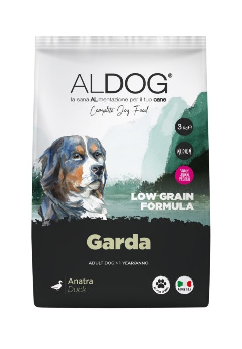ALDOG Low Grain GARDA karma monobiałkowa kaczka 3 kg ALDOG Low Grain GARDA karma monobiałkowa kaczka 3 kg
