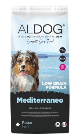 ALDOG Low Grain MEDITERRANEO karma monobiałkowa ryba 12 kg