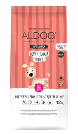 ALDOG PUPPY Artica M&L karma monobiałkowa łosoś 12 KG