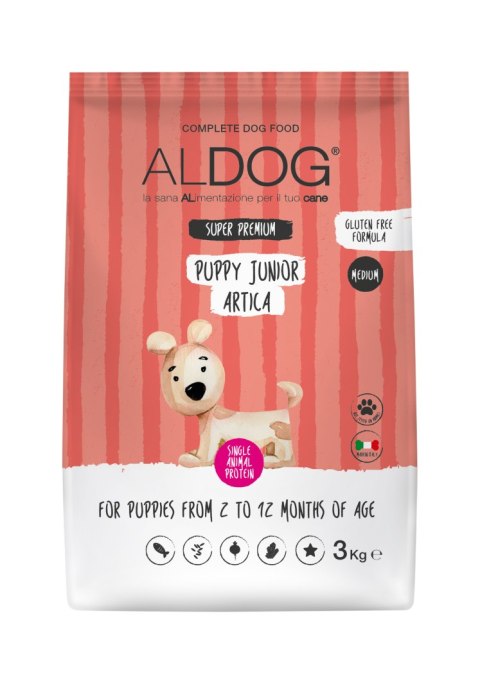 ALDOG PUPPY Artica M&L karma monobiałkowa łosoś 3 KG ALDOG PUPPY Artica M&L karma monobiałkowa łosoś 3 KG