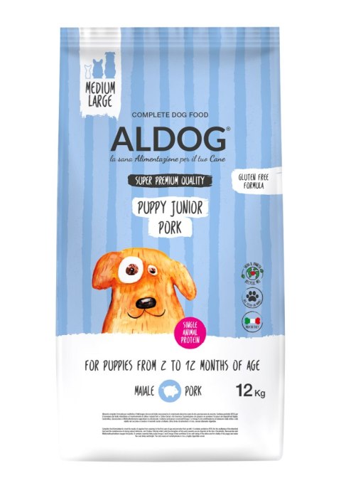 ALDOG PUPPY Pork M&L karma monobiałkowa wieprzowina 12 KG ALDOG PUPPY Pork M&L karma monobiałkowa wieprzowina 12 KG