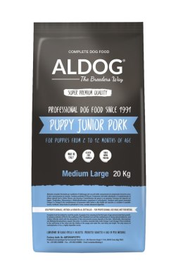 ALDOG PUPPY Pork M&L karma monobiałkowa wieprzowina 20 kg