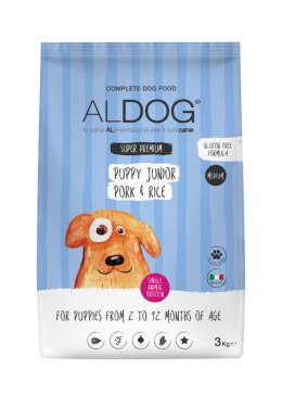 ALDOG PUPPY Pork M&L karma monobiałkowa wieprzowina 3 KG