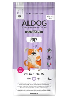 ALDOG Pork MINI karma monobiałkowa wieprzowina 1,5 kg