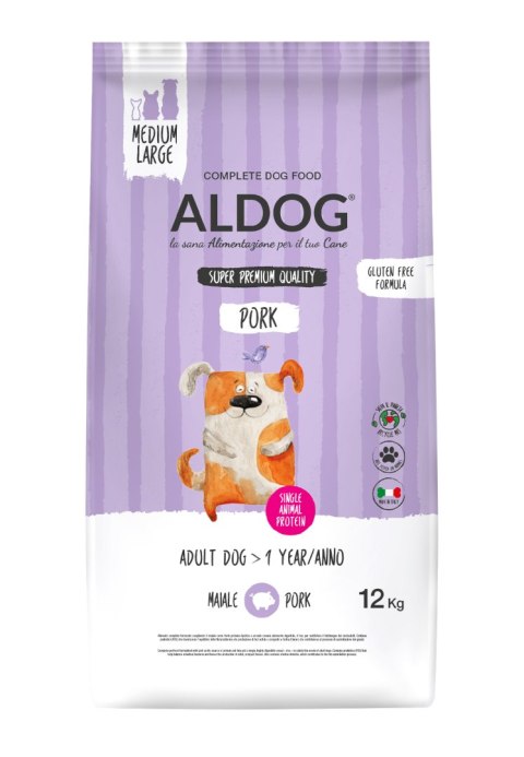 ALDOG Pork M&L karma monobiałkowa wieprzowina 12 kg