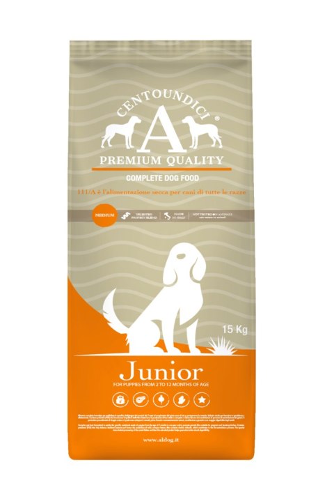 ALDOG Premium Quality 111/A Junior z wieprzowiną 15 kg ALDOG Premium Quality 111/A Junior z wieprzowiną 15 kg