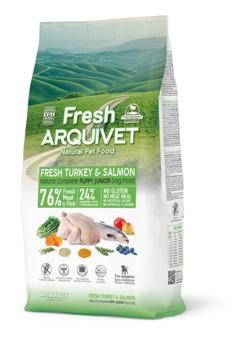 ARQUIVET FRESH PUPPY JUNIOR Indyk i łosoś 10 kg ARQUIVET FRESH PUPPY JUNIOR Indyk i łosoś 10 kg