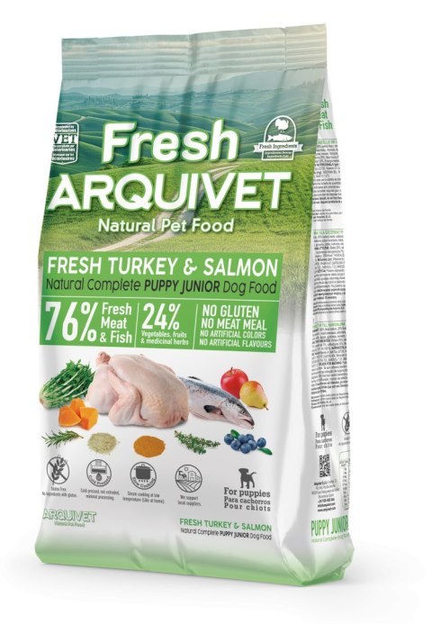 ARQUIVET FRESH PUPPY JUNIOR Indyk i łosoś 2,5 kg ARQUIVET FRESH PUPPY JUNIOR Indyk i łosoś 2,5 kg