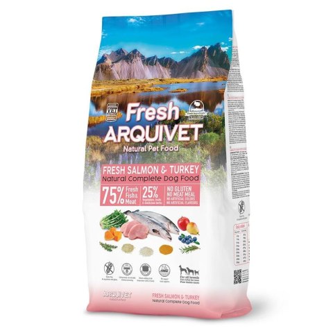 ARQUIVET FRESH Półwilgotna karma dla psa łosoś z indykiem 10 kg ARQUIVET FRESH Półwilgotna karma dla psa łosoś z indykiem 10 kg