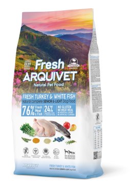 ARQUIVET FRESH SENIOR & LIGHT Indyk i biała ryba 10 kg