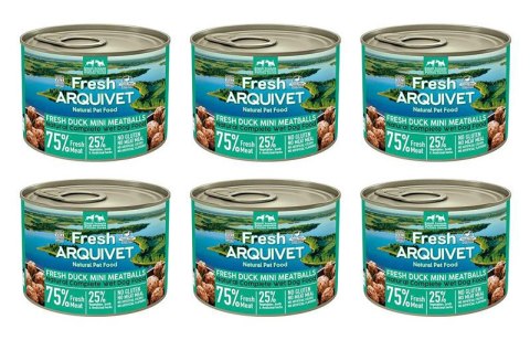 Arquivet Fresh MINI klopsiki z kaczką batatem i pomarańczą 6x200g Arquivet Fresh MINI klopsiki z kaczką batatem i pomarańczą 6x200g