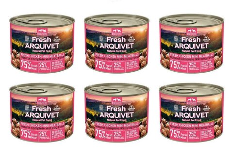 Arquivet Fresh MINI klopsiki z kurczaka w sosie 6x200g Arquivet Fresh MINI klopsiki z kurczaka w sosie 6x200g