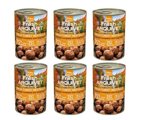 Arquivet Fresh klopsiki z indyka w sosie 6x400g Arquivet Fresh klopsiki z indyka w sosie 6x400g