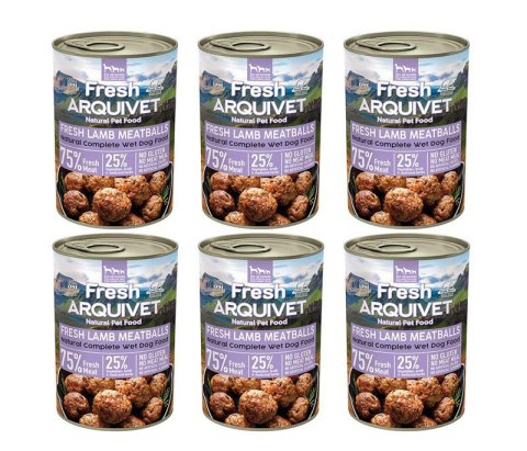 Arquivet Fresh klopsiki z jagnięciny w sosie 6x400g Arquivet Fresh klopsiki z jagnięciny w sosie 6x400g