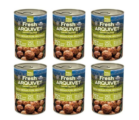 Arquivet Fresh klopsiki z wieprzowiny w sosie 6x400g Arquivet Fresh klopsiki z wieprzowiny w sosie 6x400g
