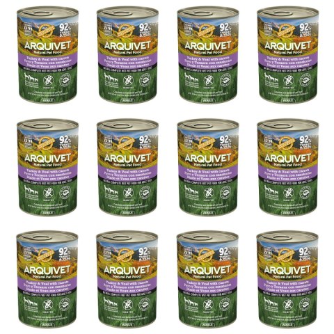 Arquivet mokra karma dla psa z indykiem i cielęciną 12x400g Arquivet mokra karma dla psa z indykiem i cielęciną 12x400g