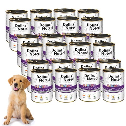 Dolina Noteci Junior bogata w wątróbkę z królika 24 x 400 g Dolina Noteci Junior bogata w wątróbkę z królika 24 x 400 g