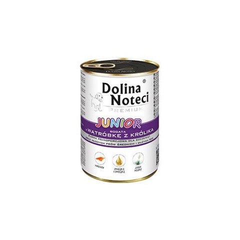 Dolina Noteci Junior bogata w wątróbkę z królika 24 x 400 g Dolina Noteci Junior bogata w wątróbkę z królika 24 x 400 g