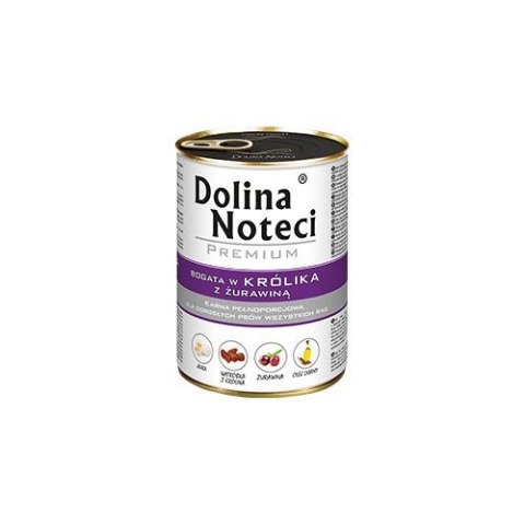 Dolina Noteci Premium bogata w królika z żurawiną 24 x 400g Dolina Noteci Premium bogata w królika z żurawiną 24 x 400g