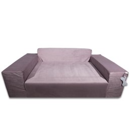 Legowisko SOFA S/M 80x55 cm, kolor różowy