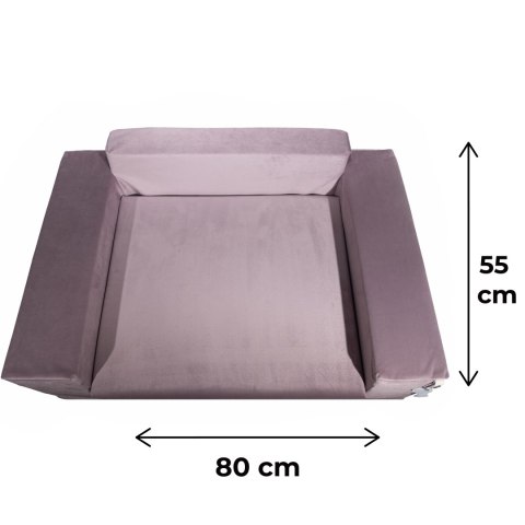 Legowisko SOFA S/M 80x55 cm, kolor różowy Legowisko SOFA S/M 80x55 cm, kolor różowy