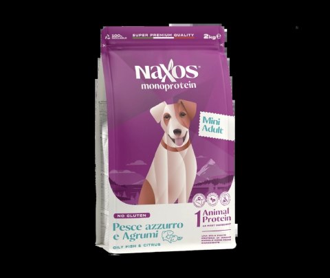Naxos Adult Mini ryba z cytrusami dla psów dorosłych 2kg Naxos Adult Mini ryba z cytrusami dla psów dorosłych 2kg