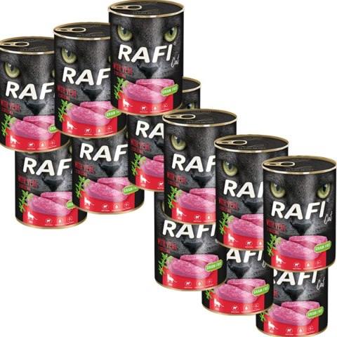 Rafi Cat karma bezzbożowa z cielęciną 12 x 400 g Rafi Cat karma bezzbożowa z cielęciną 12 x 400 g