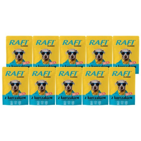 Rafi Classic saszetka dla psa z kurczakiem 10 x 400 g Rafi Classic saszetka dla psa z kurczakiem 10 x 400 g