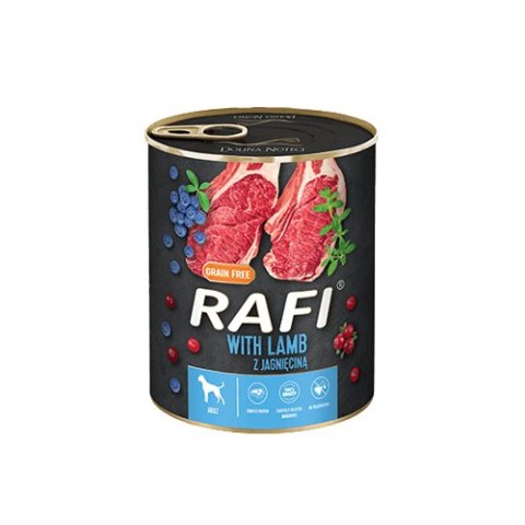 Rafi z jagnięciną, borówką i żurawiną 12 x 800 g Rafi z jagnięciną, borówką i żurawiną 12 x 800 g