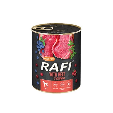 Rafi z wołowiną, borówką i żurawiną 800 g Rafi z wołowiną, borówką i żurawiną 800 g