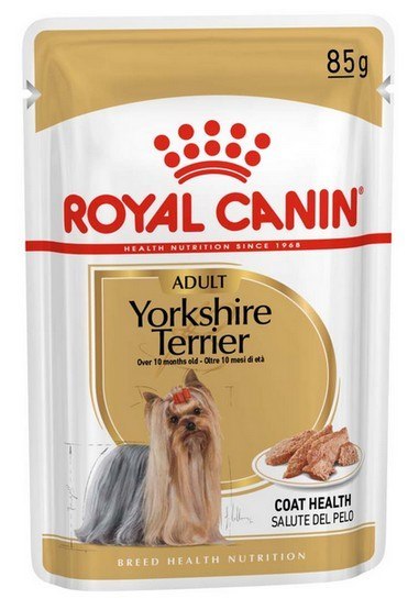 Royal Canin Yorkshire Terrier Adult karma mokra - pasztet, dla psów dorosłych rasy yorkshire terrier saszetka 85g Royal Canin Yorkshire Terrier Adult karma mokra - pasztet, dla psów dorosłych rasy yorkshire terrier saszetka 85g