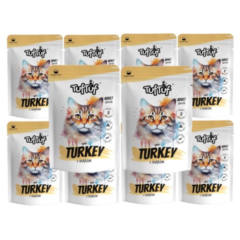 Tuf Tuf Kot saszetka dla kota z indykiem 10 x 100g Tuf Tuf Kot saszetka dla kota z indykiem 10 x 100g