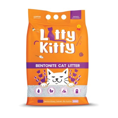 [W] LITTY KITTY Żwirek bentonitowy o zapachu lawendy 5L