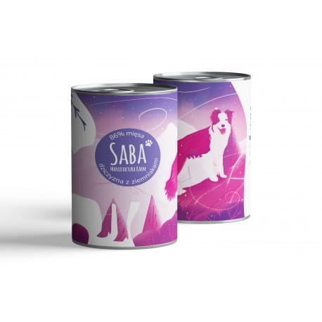 [W] SABA konserwa 86% dzik z ziemniakami 850g