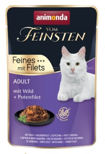 Animonda vom Feinsten Cat Adult Dziczyzna + filet z indyka saszetka 85g Animonda vom Feinsten Cat Adult Dziczyzna + filet z indyka saszetka 85g
