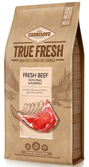 Carnilove Dog True Fresh Beef Adult - wołowina 4kg Carnilove Dog True Fresh Beef Adult - wołowina 4kg
