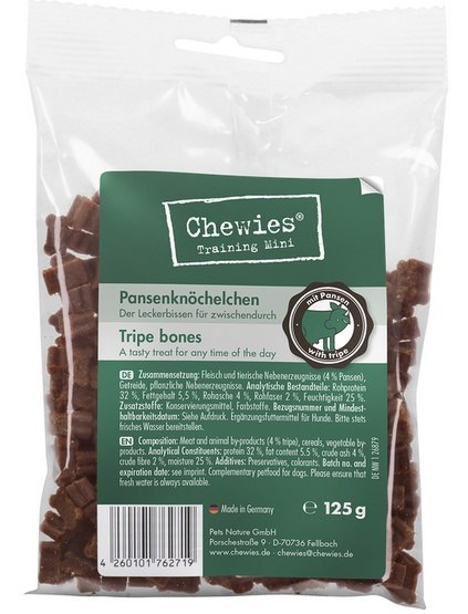 Chewies Goodies (Training) Kosteczki Mini Żwacz 125g Chewies Goodies (Training) Kosteczki Mini Żwacz 125g