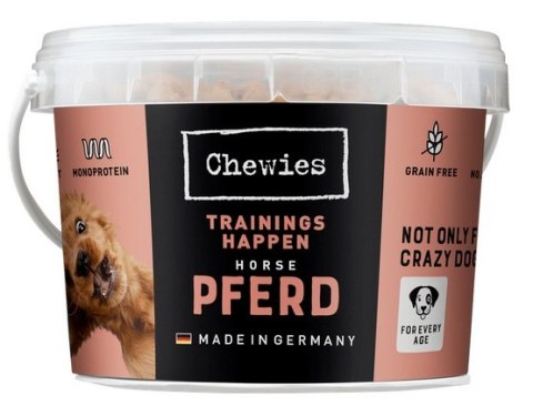 Chewies Trainings-Happen Konina monobiałkowe, bezzbożowe wiaderko 300g Chewies Trainings-Happen Konina monobiałkowe, bezzbożowe wiaderko 300g