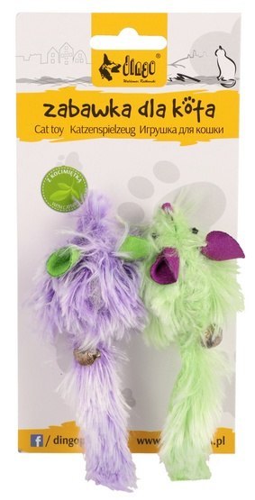 Dingo Zabawka dla kota - Myszki Disco 2szt Dingo Zabawka dla kota - Myszki Disco 2szt