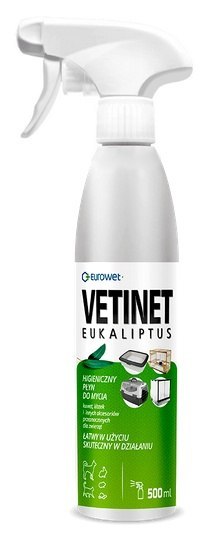 Eurowet Vetinet płyn do kuwet i klatek 500ml Eurowet Vetinet płyn do kuwet i klatek 500ml