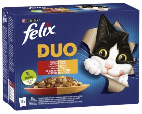 Felix Fantastic Duo Wiejskie Smaki galaretka saszetki 12x85g Felix Fantastic Duo Wiejskie Smaki galaretka saszetki 12x85g